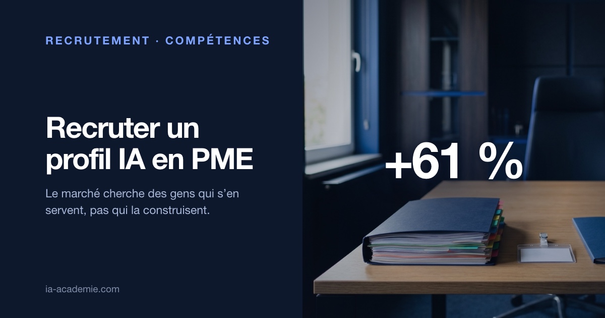 Un bureau de PME en fin de matinée : deux dossiers de candidature posés côte à côte sur une table de réunion, l'un épais et l'autre mince, devant une chaise vide